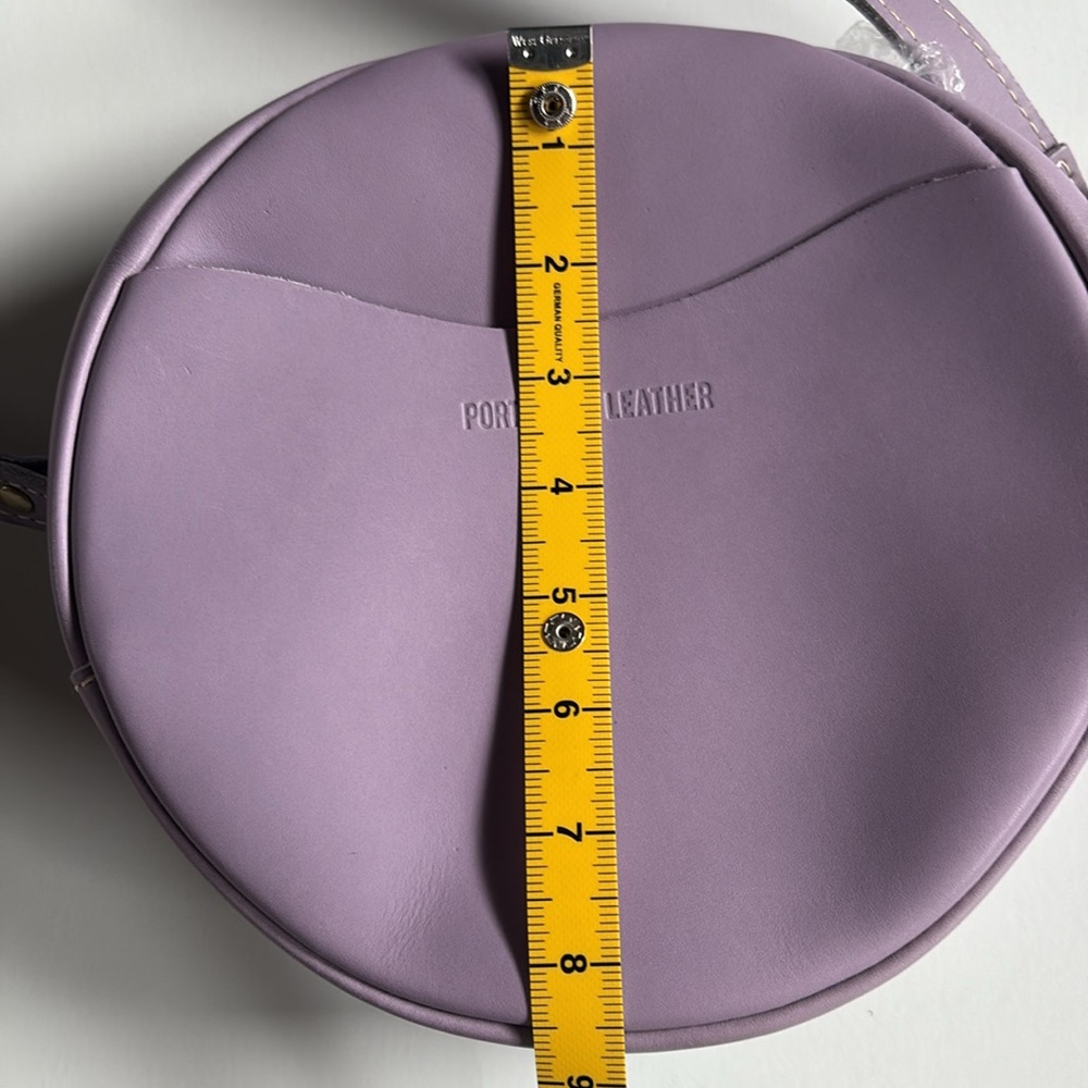 Portland Leather Purple/lavender Crossbody Bag with Minimalist Design - Picture 6 of 6